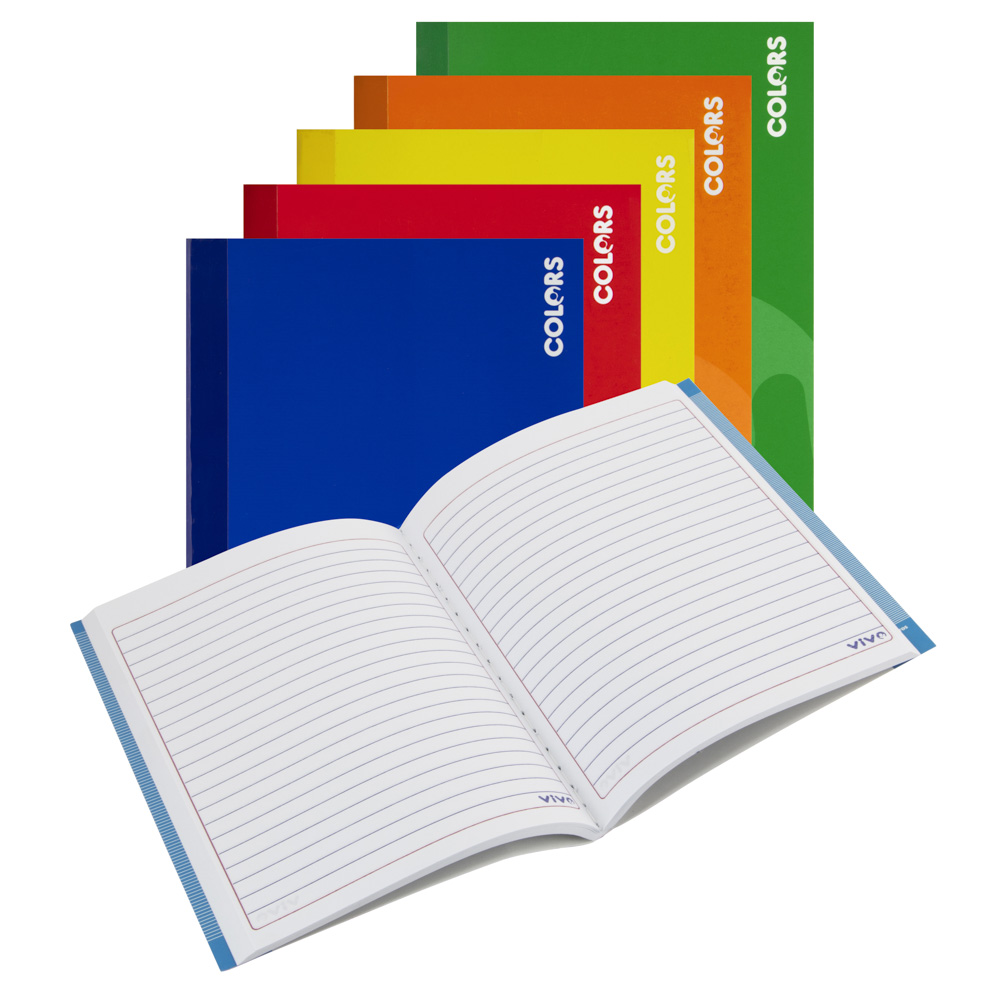 CUADERNO COSIDO VIVO PEQUEÑO 100H LINEAS