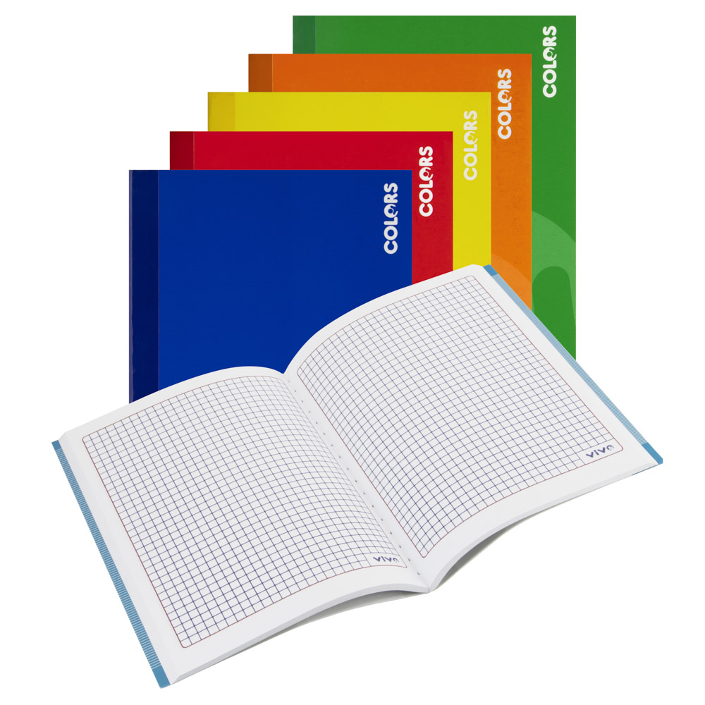 CUADERNO COSIDO VIVO PEQUEÑO 100H CUADROS 5MM