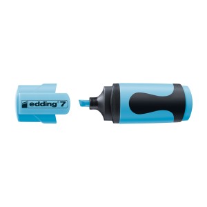 MARCADOR RESALTADOR EDDING 7 MINI AZUL