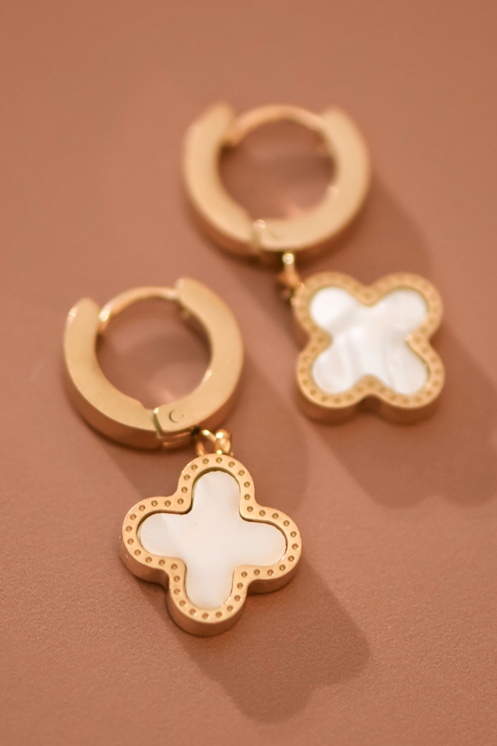 18k Gold Plated Waterproof Stainless Steel Drop Earrings