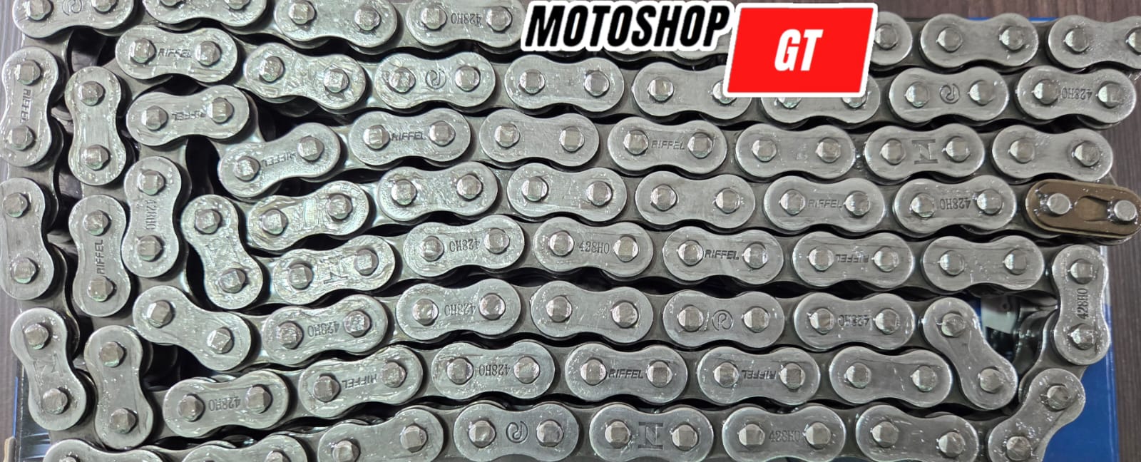 Cadena con O-ring paso 428 RIFFEL
