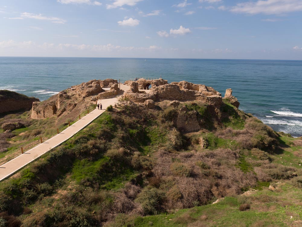 Israel, Apollonia, Crusader site - Hebrew Narration