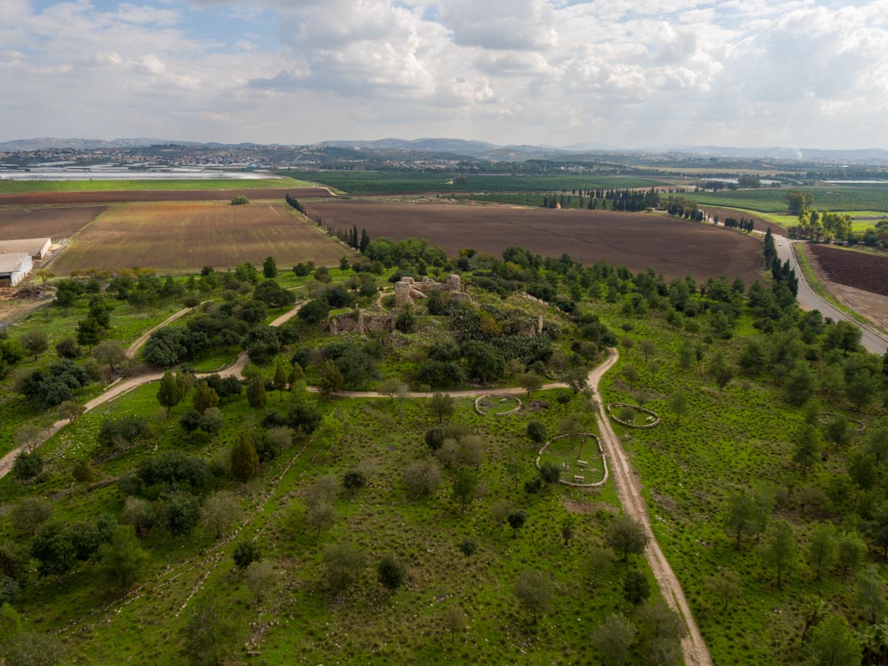Israel, Qaqun Crusader Site - Hebrew Narration