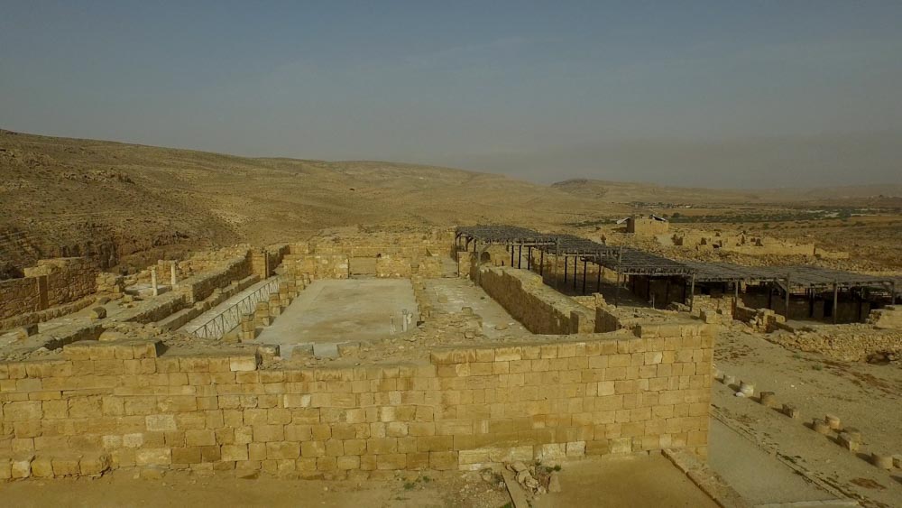 Israel, Mamshit (Mampsis) Nabatean City (Caravanserai) - Hebrew Narration