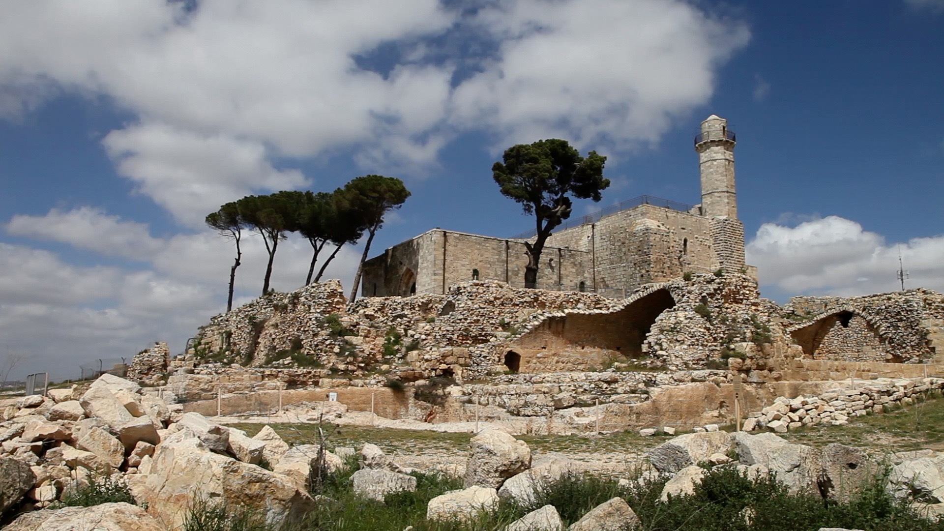 Israel, Jerusalem, Tomb of Samuel Crusader Site