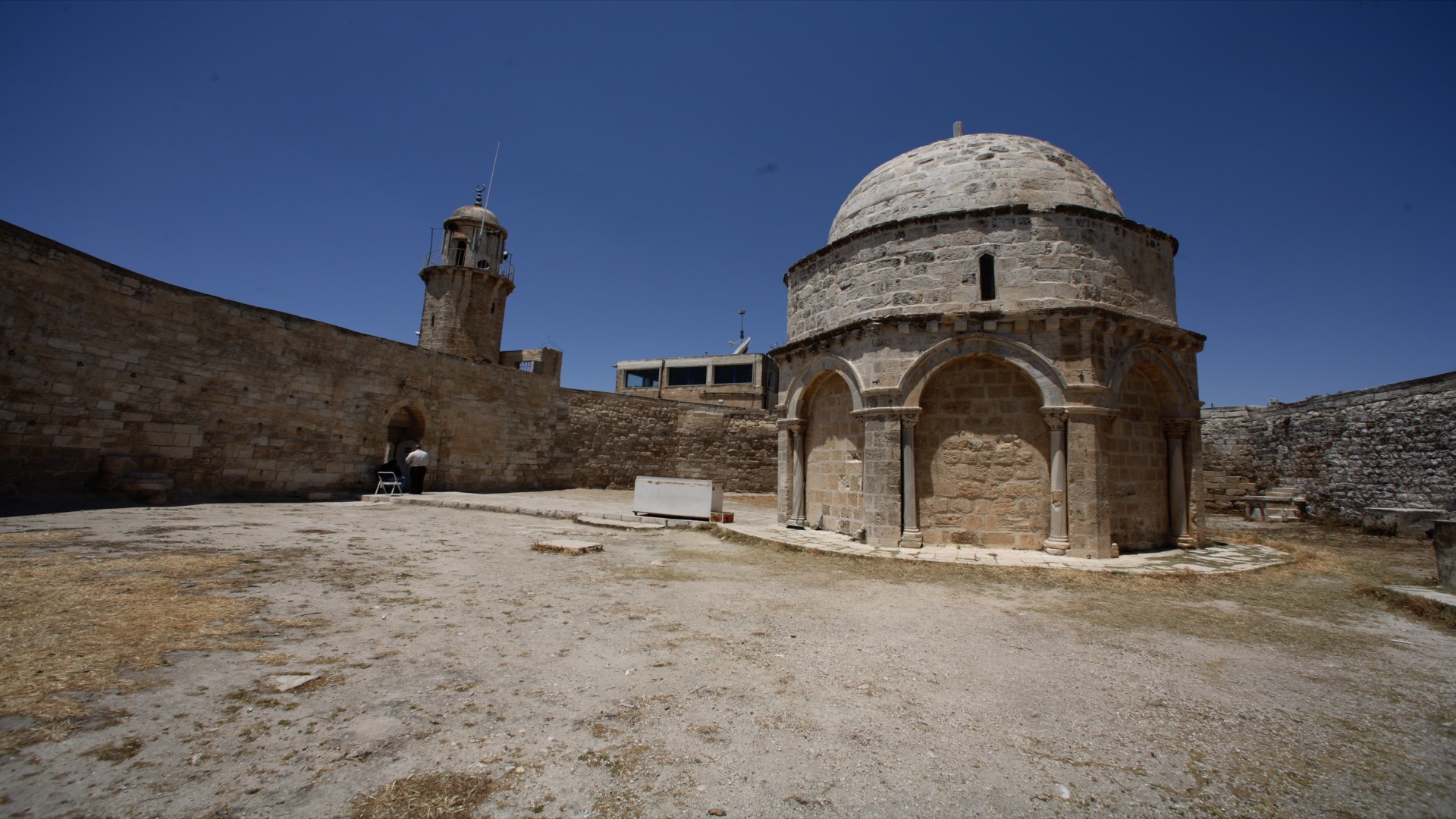 Israel, Jerusalem, Crusader Chapel of the Ascension