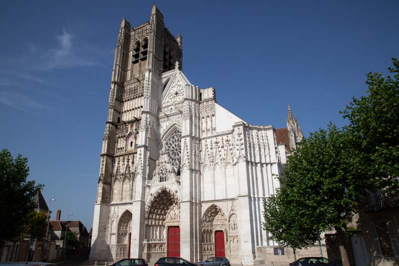 France, Burgundy, Auxerre Cathedral
