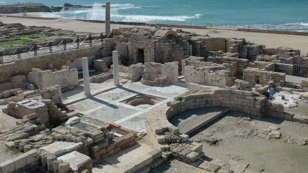 Israel, Caesarea Maritima - Roman Public Baths (Thermae)