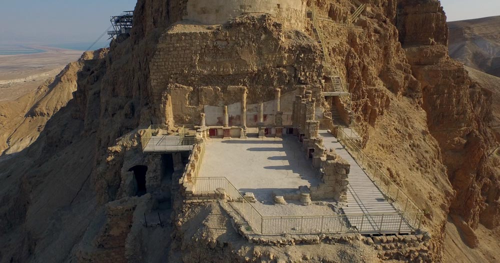 Israel, Masada - Northern Palace - Lower Terrace