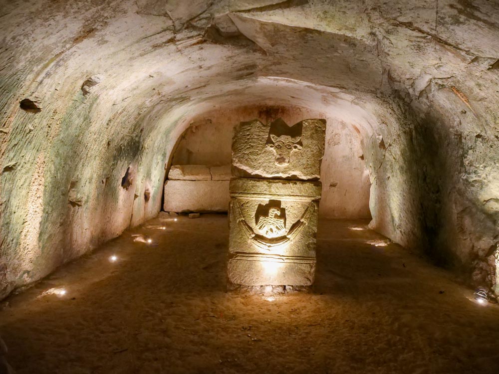 Israel, Beit Shea'rim Necropolis - Cave of the Coffins -Sarcophagus