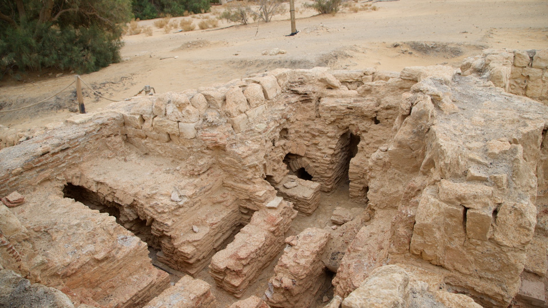 Israel, Arava, Hatzeva Roman Fortress - Roman Baths