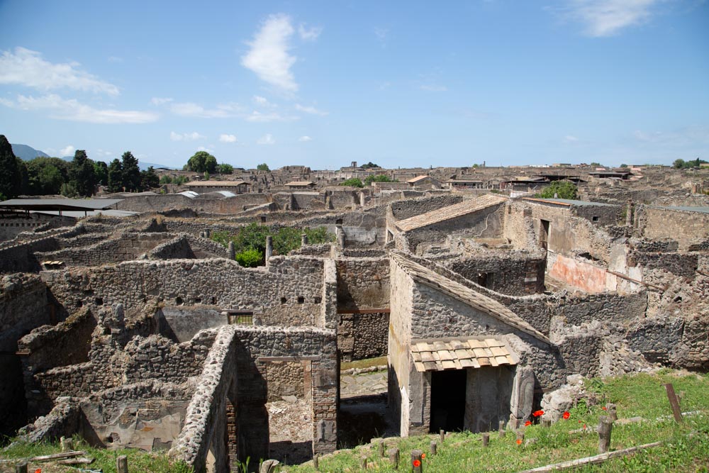 Italy, Pompeii, general view of the eastern quarter