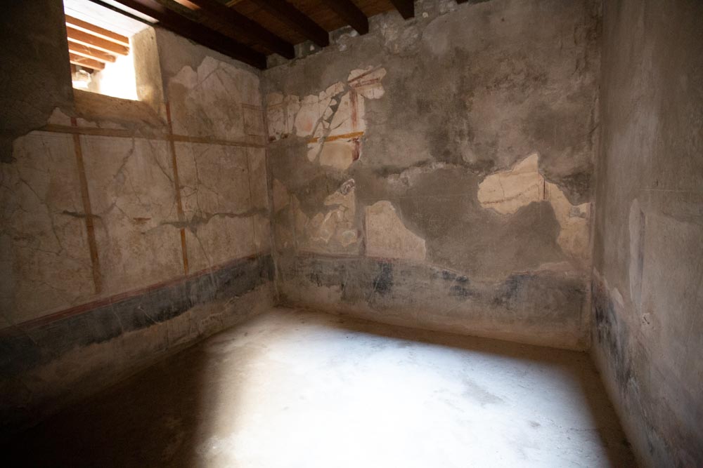 Italy, Pompeii, House of the Menander , room with frescoes on the walls2