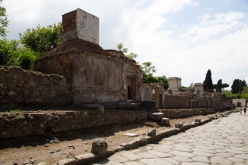 Italy, Pompeii, Necropolis near Herculaneum Gate (Porta Ercolano)1