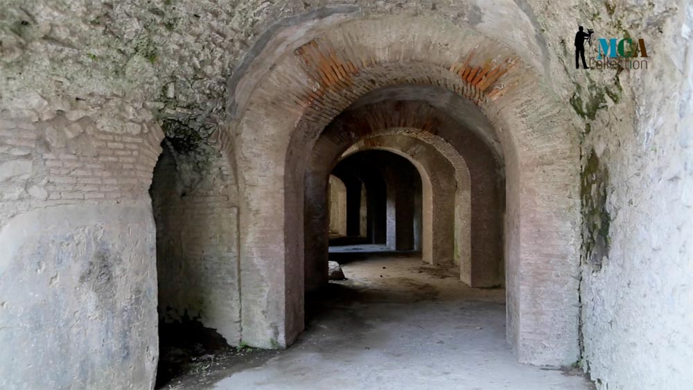 Italy, Pompeii, passageway under the Amphitheatre