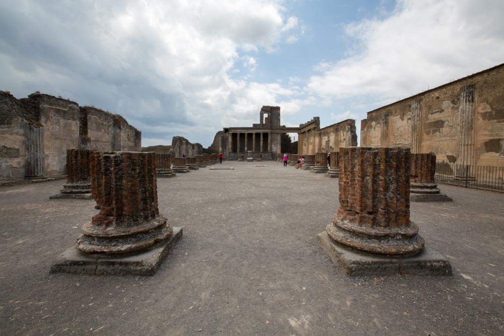 Italy, Pompeii, Roman Forum, Civic  Basilica1
