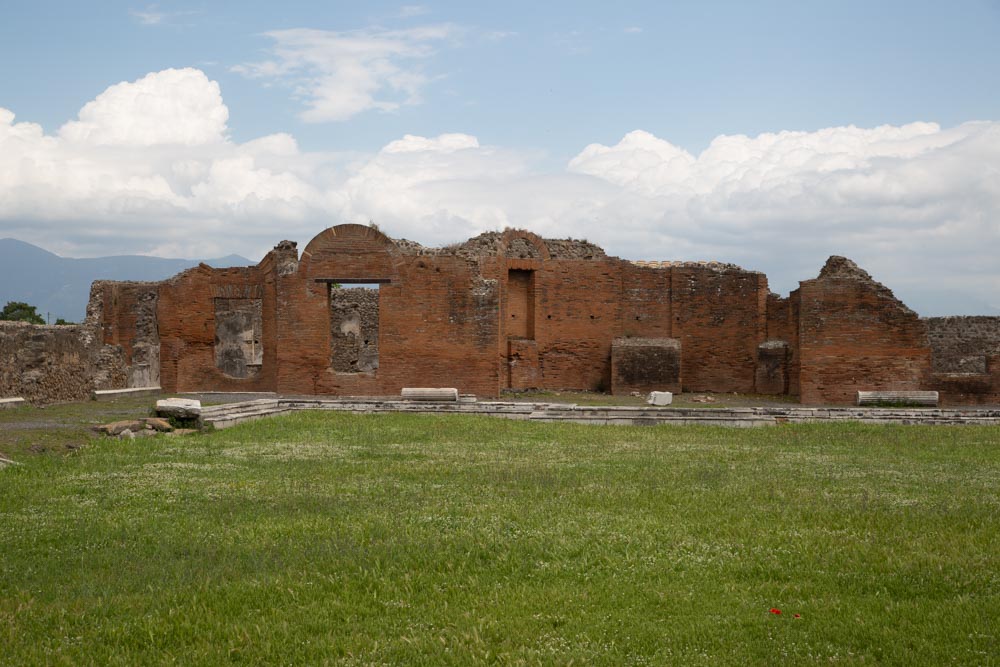Italy, Pompeii, Roman Forum, the Sanctuary of the Public Lares (Lari Pubblici)