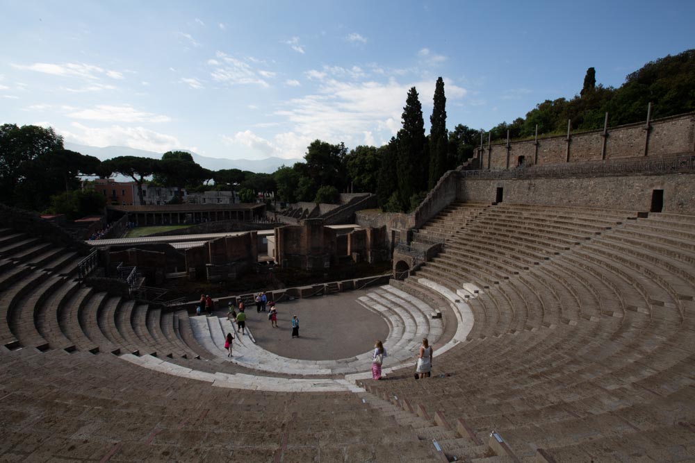 Italy, Pompeii, Roman Great theatre