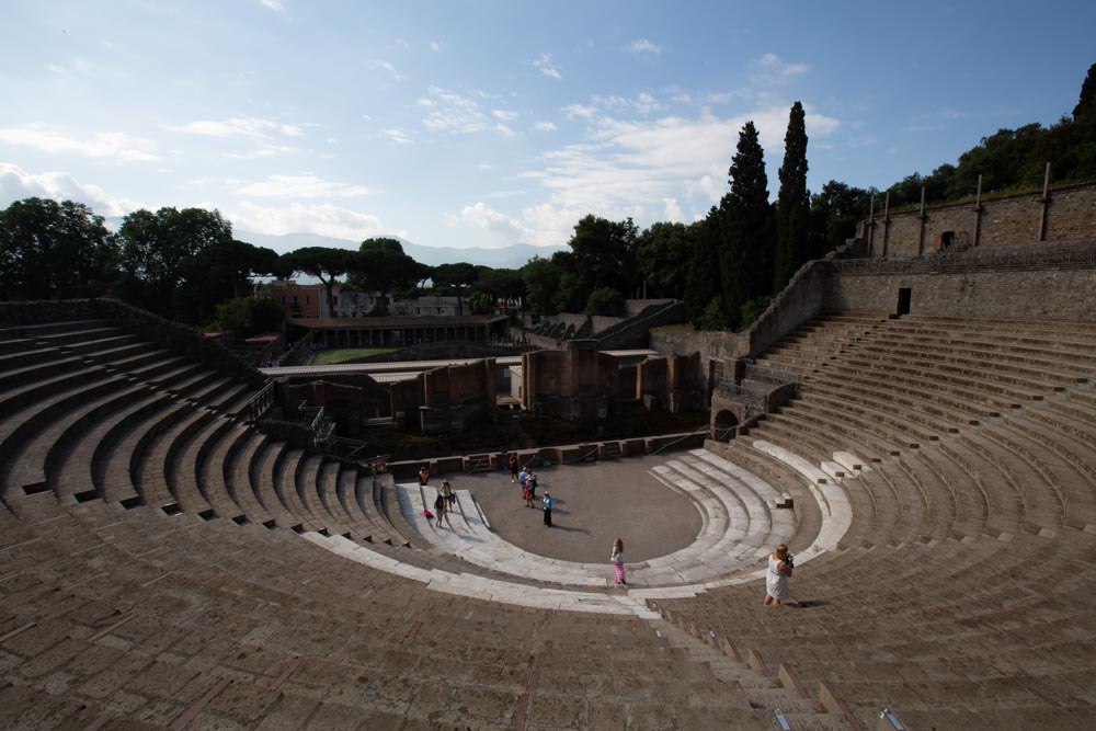 Italy, Pompeii, Roman Great theatre1