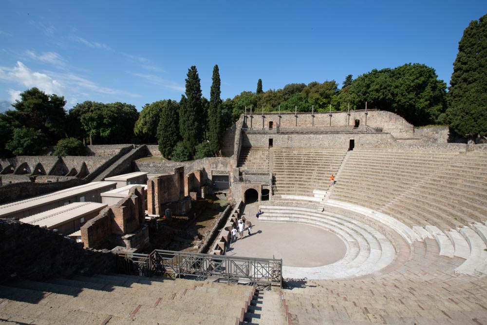 Italy, Pompeii, Roman Great theatre2