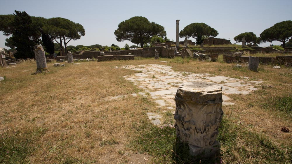 Italy, Ostia Antica, Civic Basilica
