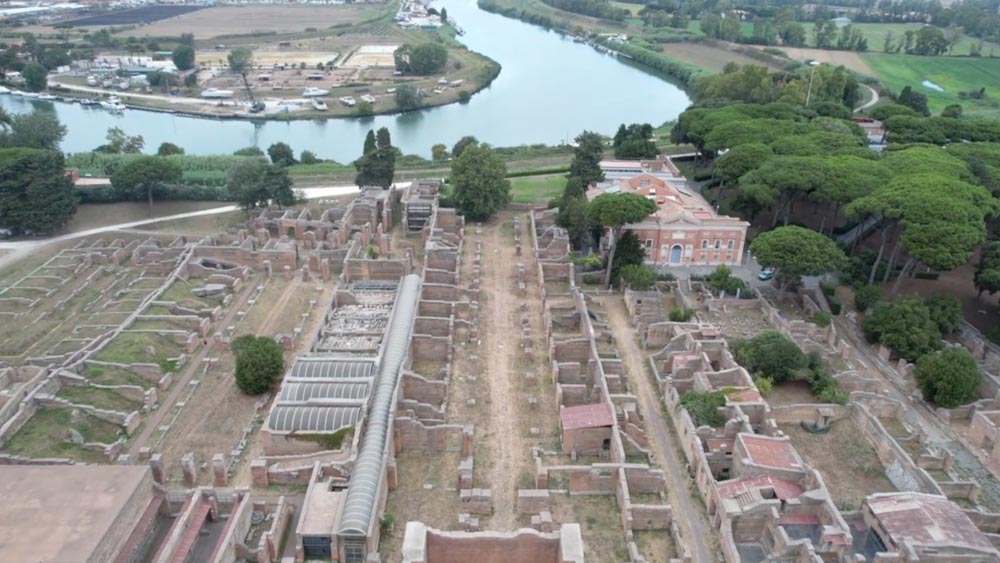 Italy, Ostia Antica, Cardo Maximus