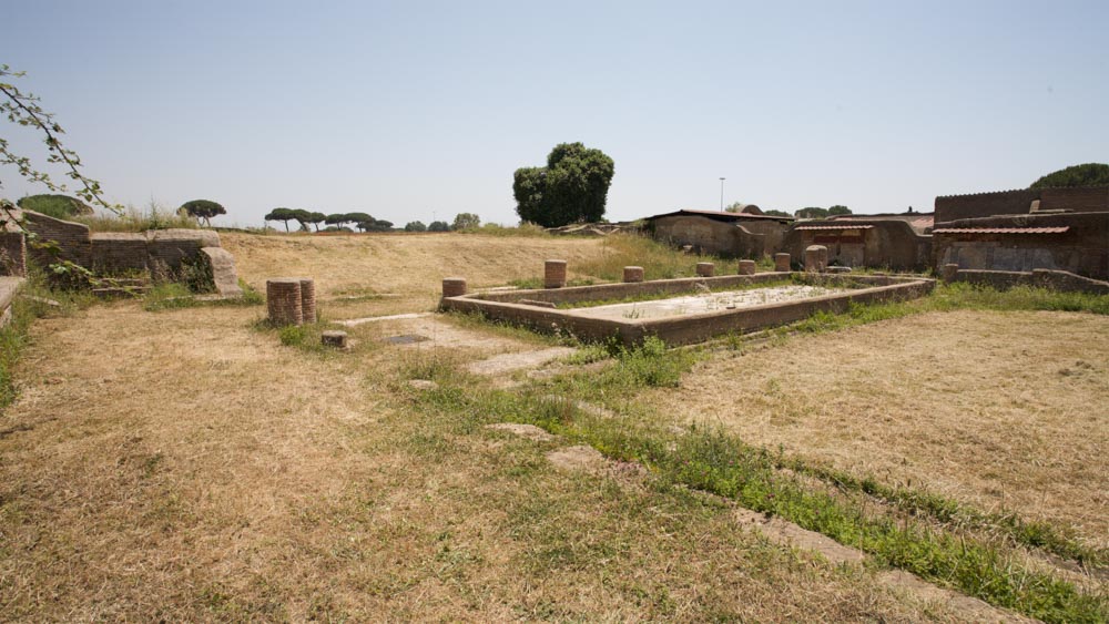 Italy, Ostia Antica, Courtyard of Dionysus