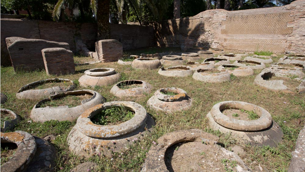 Italy, Ostia Antica, Doli Block