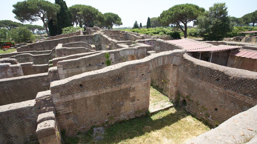 Italy, Ostia Antica, Italy, Ostia Antica - Roman Baths - Baths of Buticosus (Terme del Bagnino Buticosus)