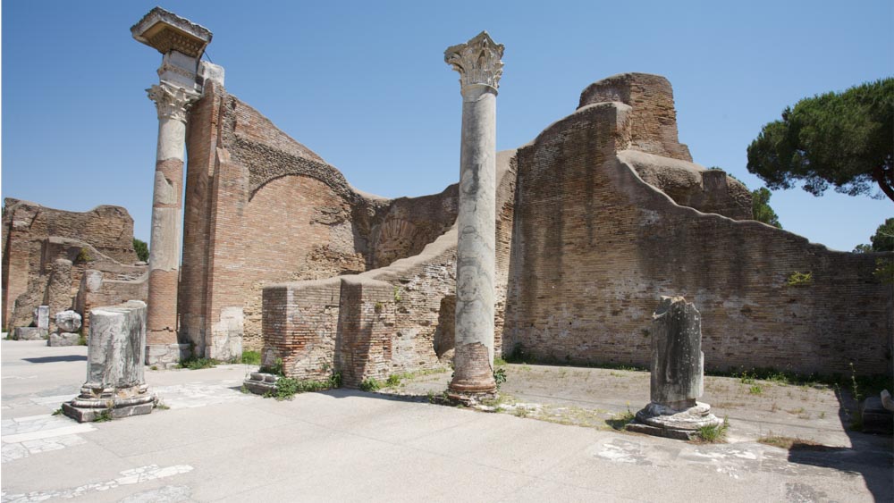 Italy, Ostia Antica - Roman Baths - Baths of the Forum