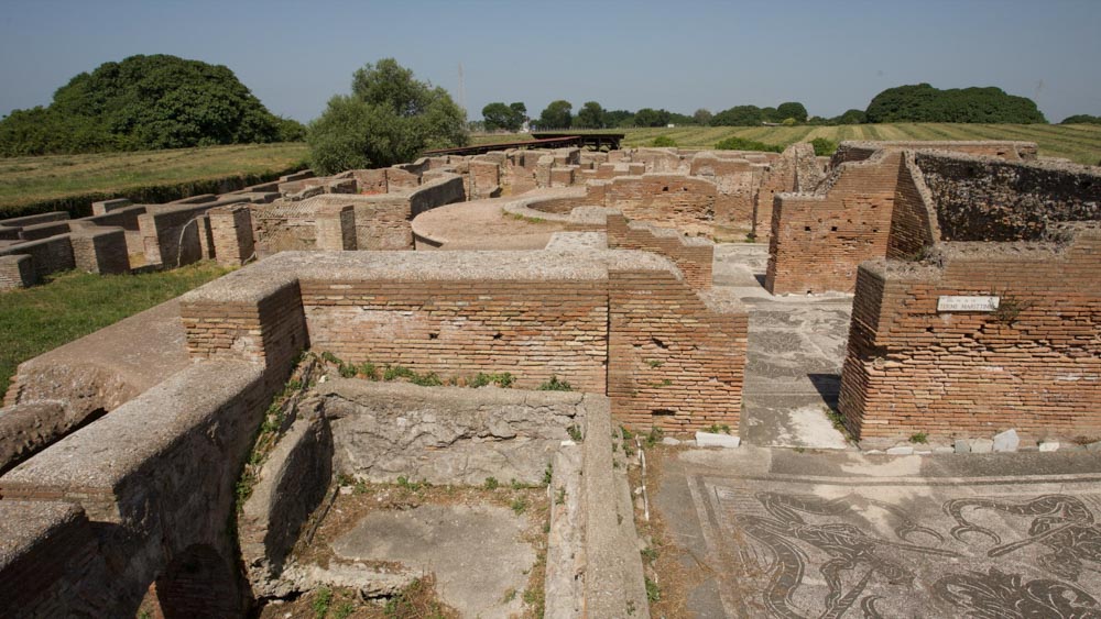 Italy, Ostia Antica - Roman Baths - Maritime