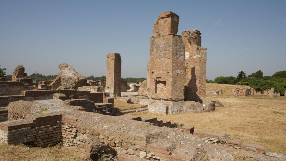 Italy, Ostia Antica - Roman Baths - Porta Marina (Terme di Porta Marina)