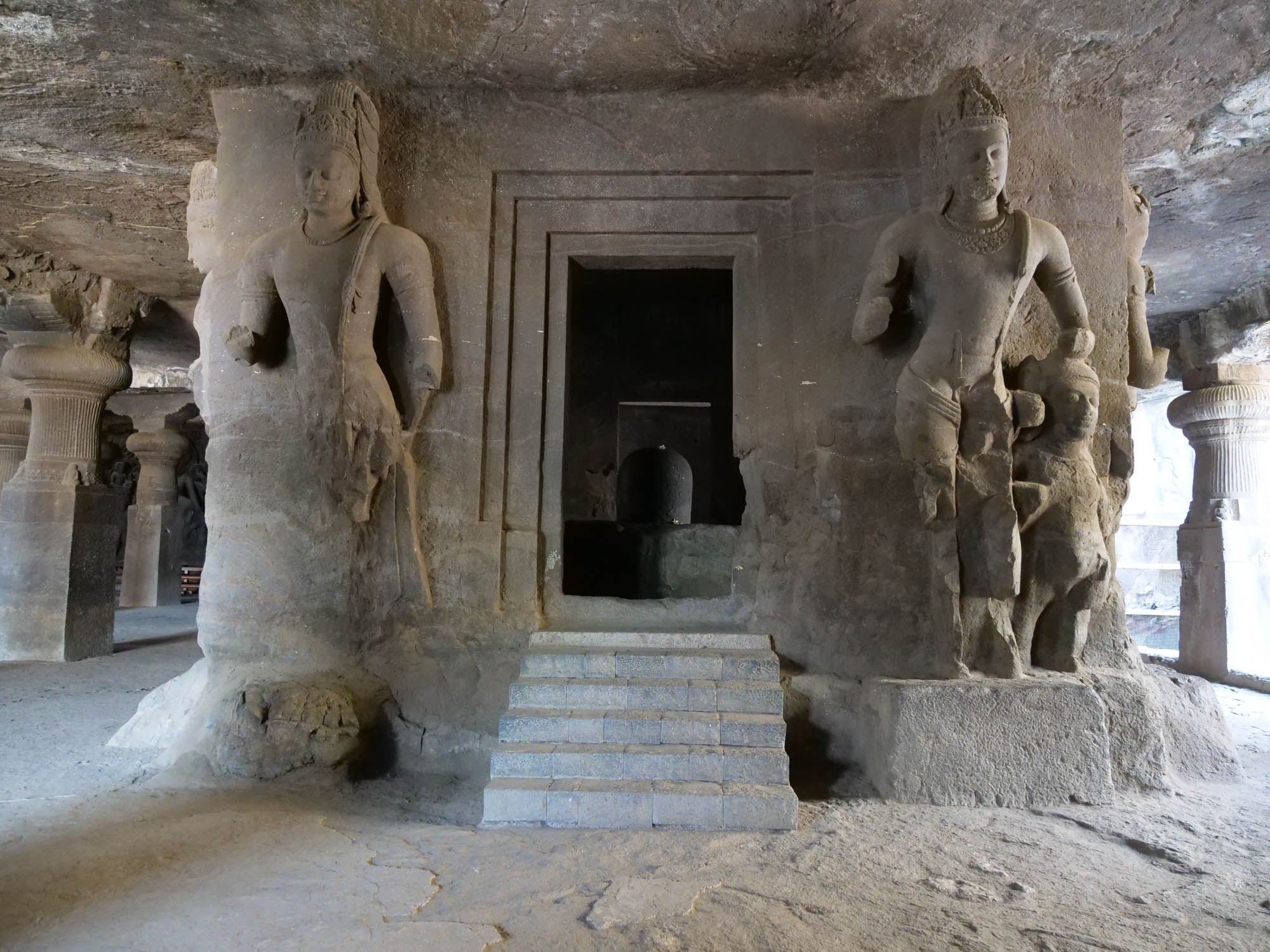 India, Mumbai, Elephanta Rock Caves Temples - Main Cave