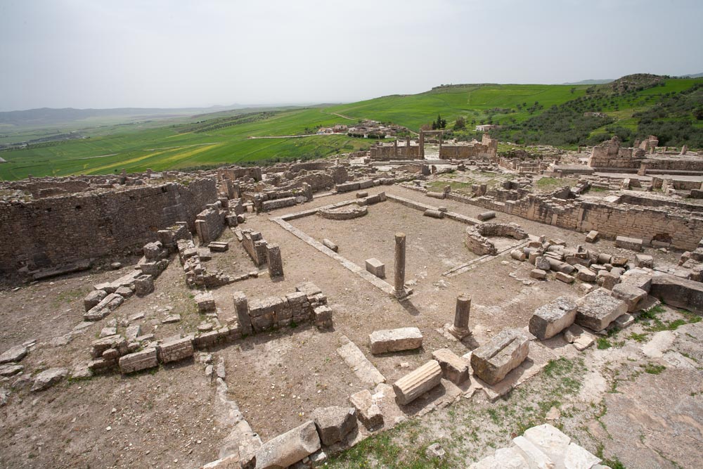 Tunisia, Dougga - Aghlabid Baths