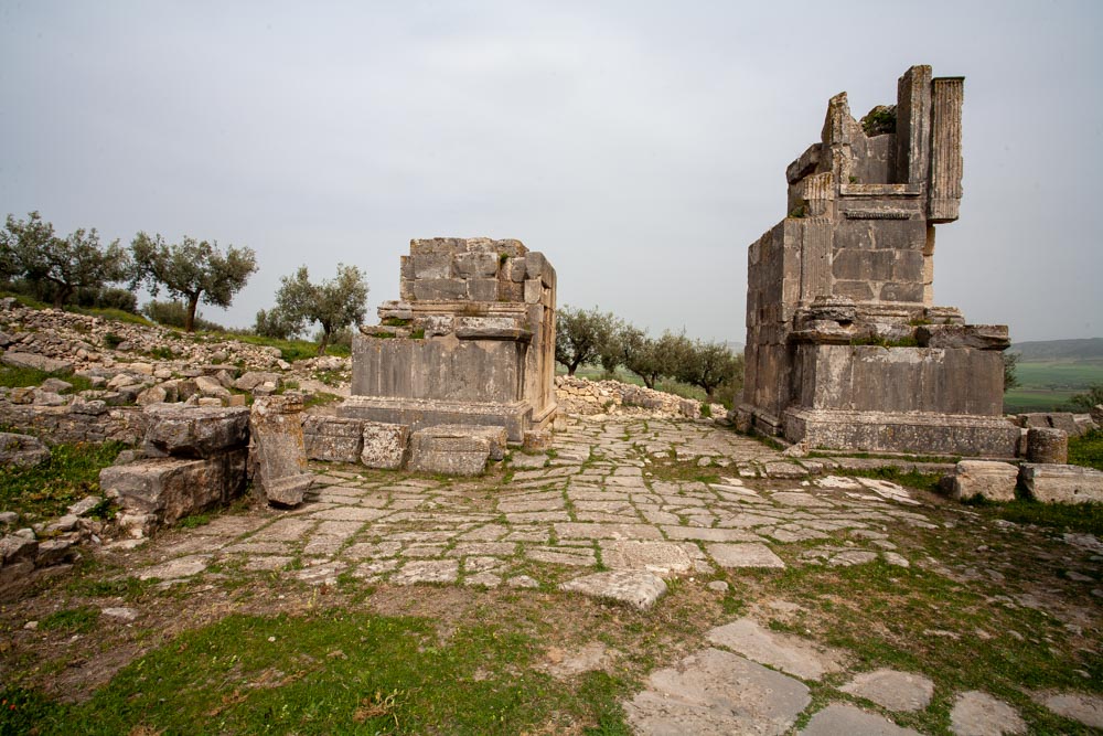 Tunisia, Dougga - Arch of Septimius Severus