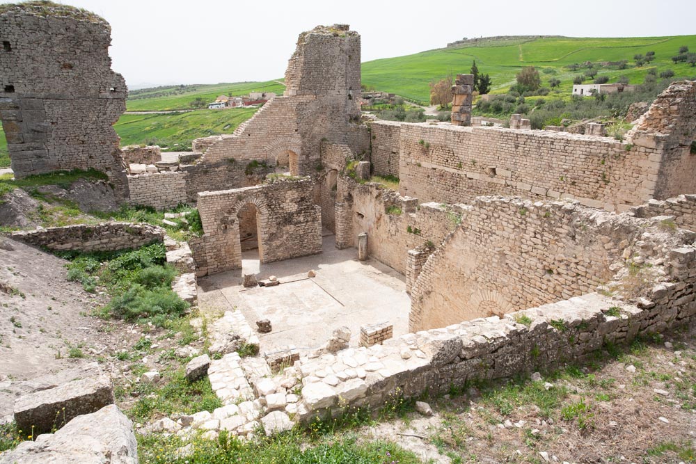 Tunisia, Dougga - Baths of Ain Doura