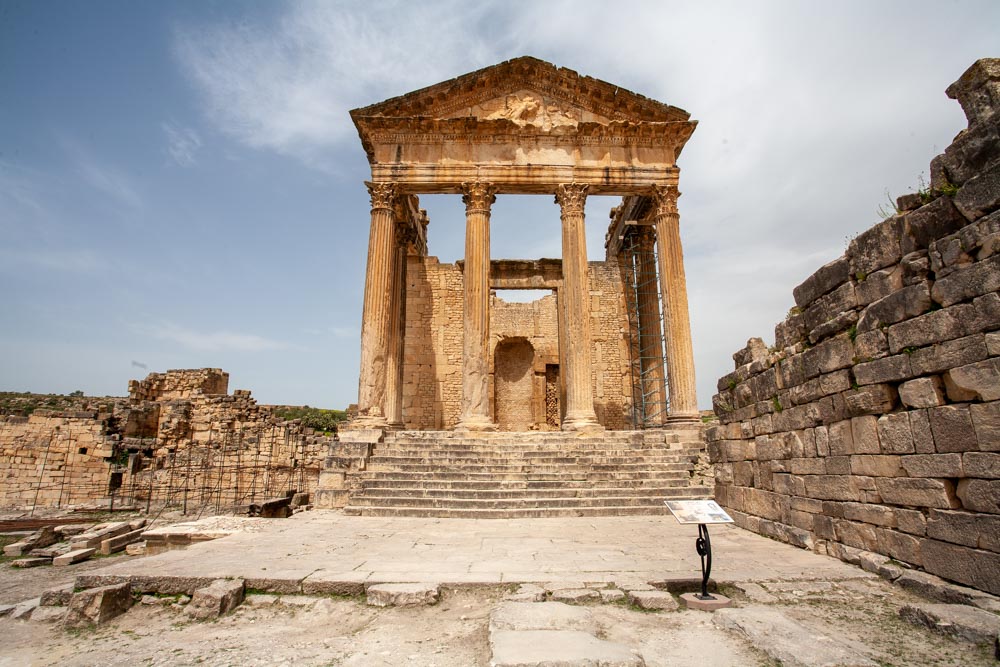 Tunisia, Dougga - Capitoline Temple