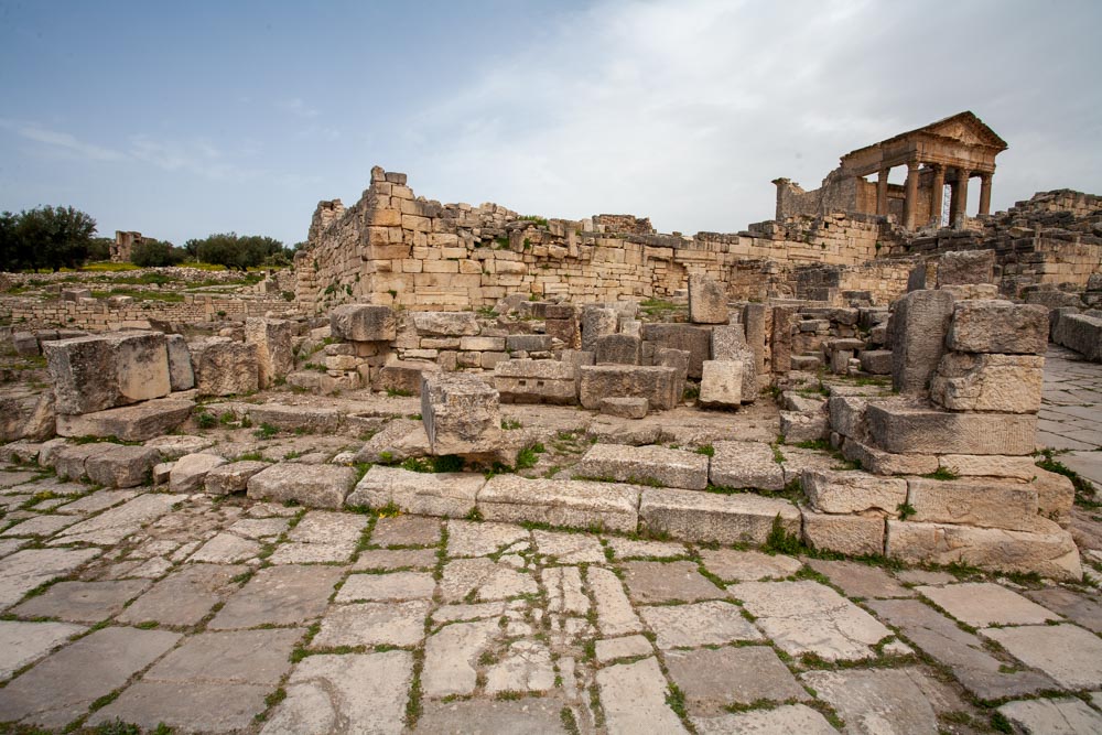 Tunisia, Dougga - Roman Structures