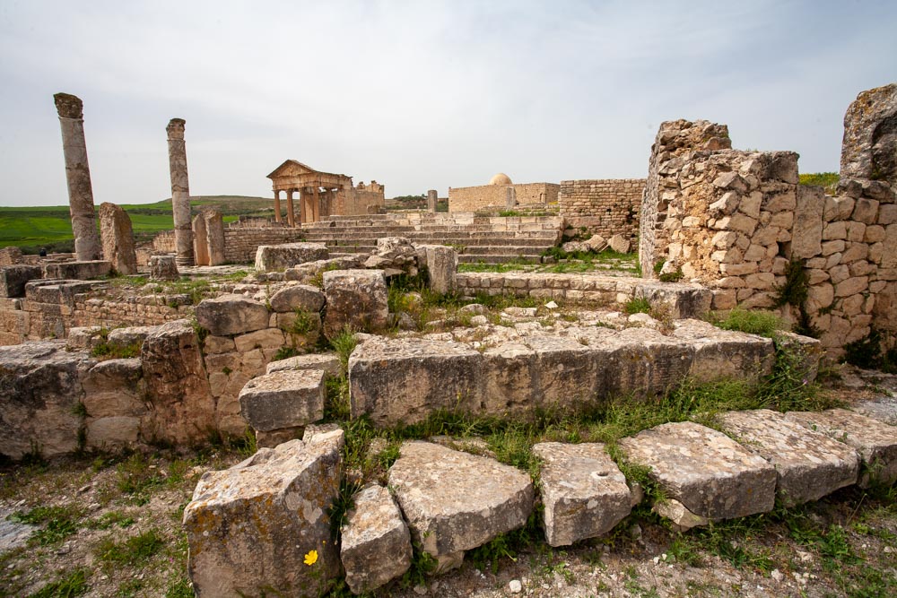 Tunisia, Dougga - Temple of Concordia