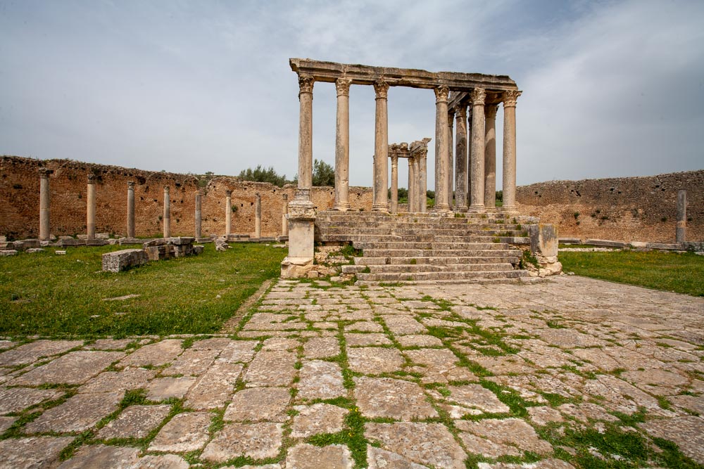 Tunisia, Dougga - Temple of Juno Caelestis