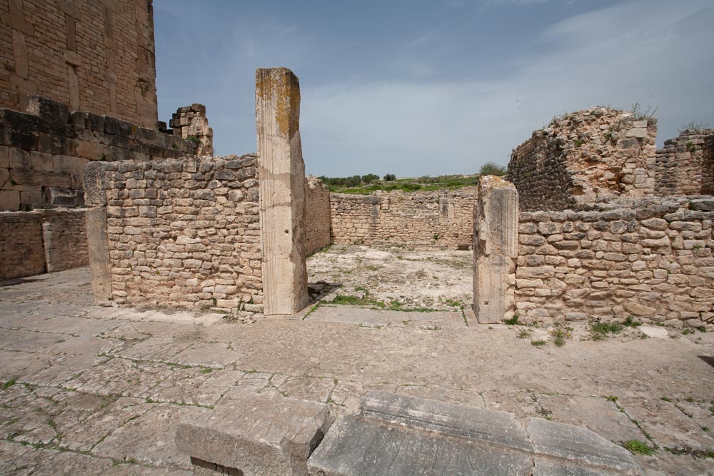 Tunisia, Dougga - Temple of Mercury