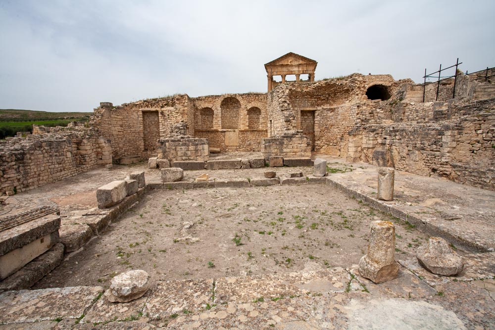 Tunisia, Dougga - Temple of Tellus