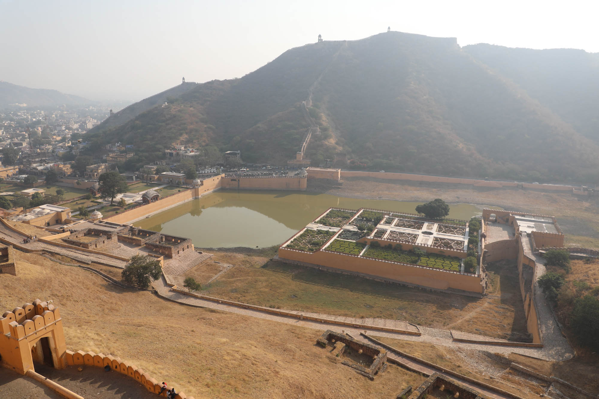 India, Rajasthan, Amer Fort -Saffron Gardens