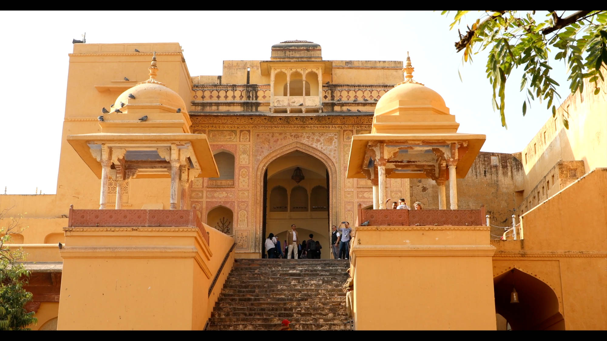 India, Rajasthan, Jaipur, Amer fort - Gate courtyard 1