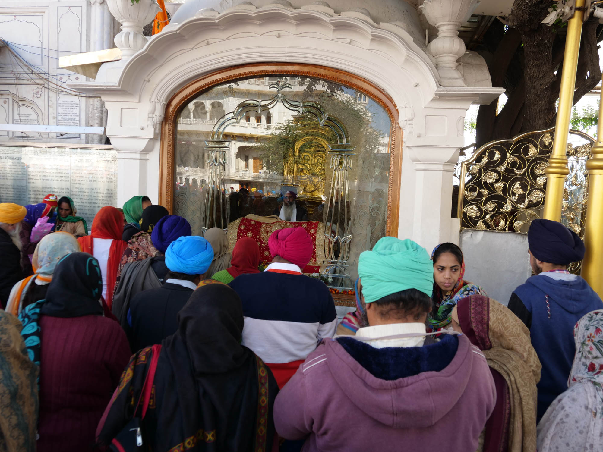 Punjab, Amritsar - Golden temple (Harmandir Sahib) -Sikh ceremony (palki sahib)