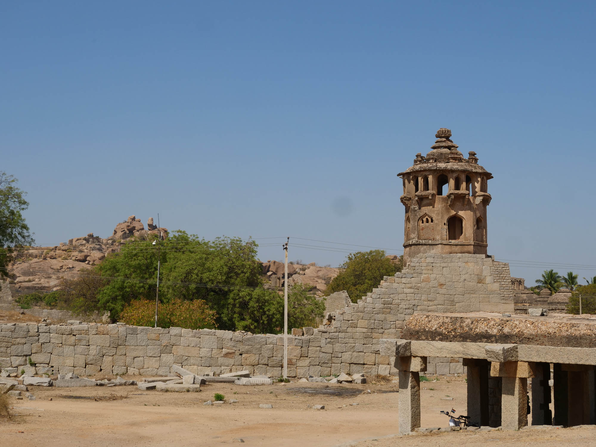 India, Karnataka, Hampi - Watch Tower