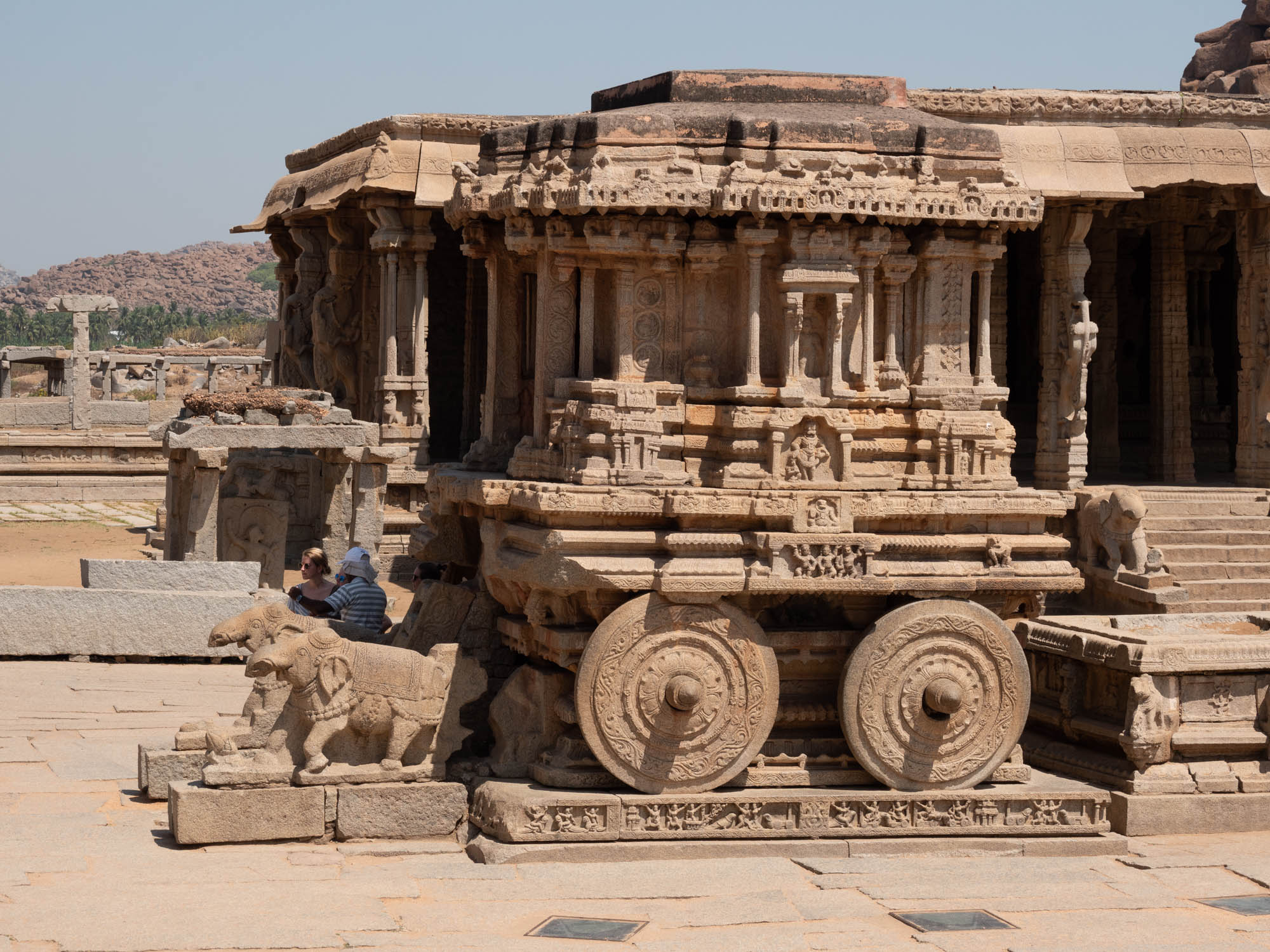 India, Karnataka, Hampi - Vitthala Temple reliefs