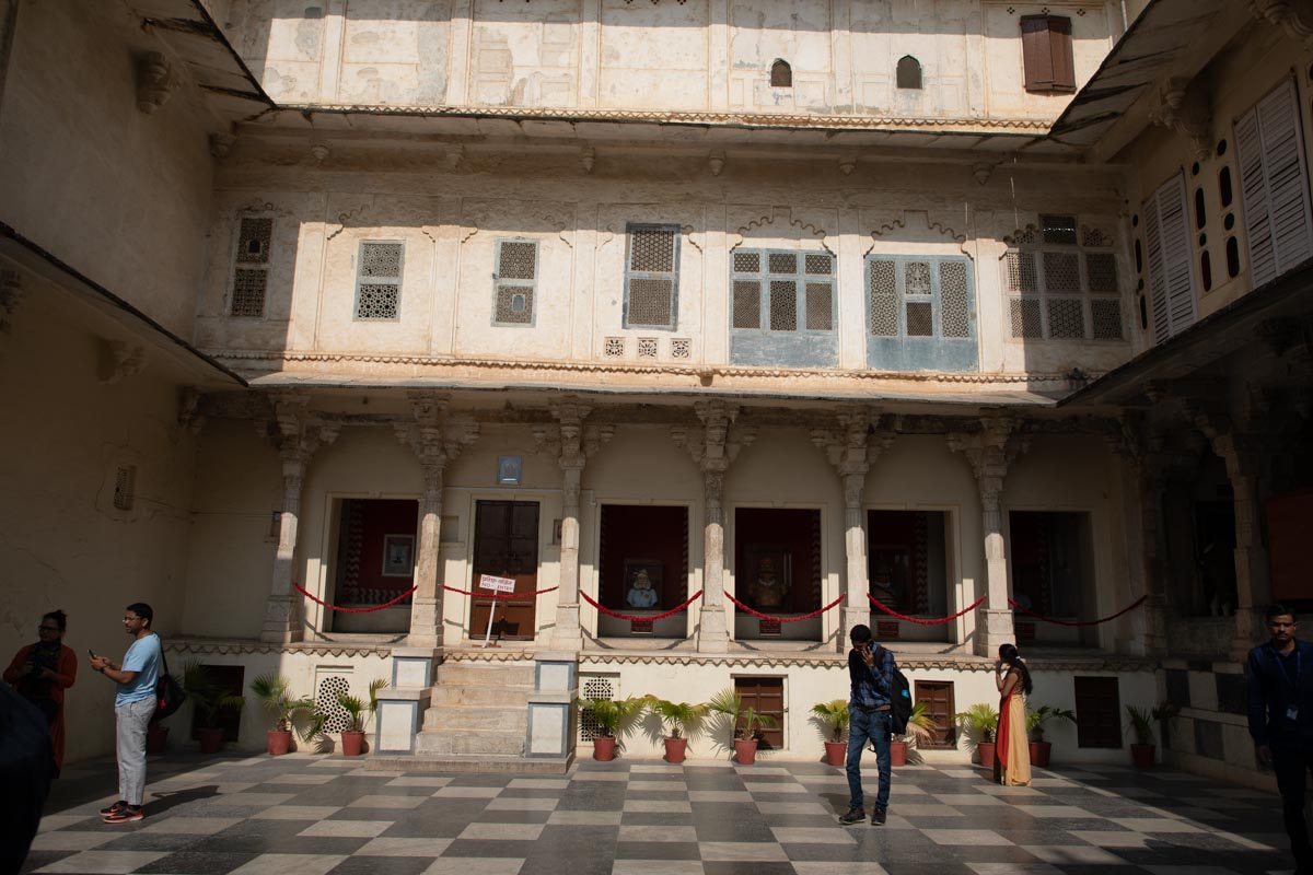 India, Rajasthan, Udaipur - City Palace - Moti Chowk