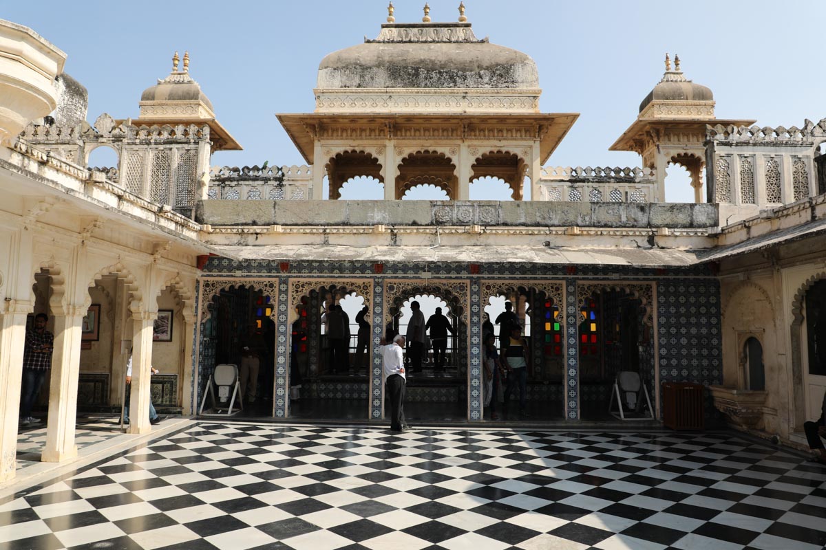 India, Rajasthan, Udaipur City Palace - Badi Chitrashali Chow