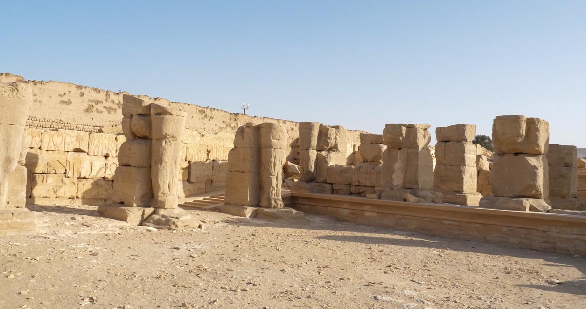 Egypt, Abydos - Temple of Rameses II - Second court